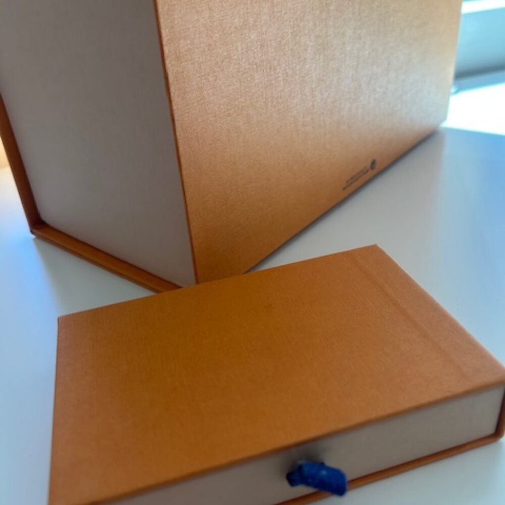 Set of 2 Louis Vuitton Boxes - Authentic Drawer Box Magnet Flip Top Box - Picture 7 of 10